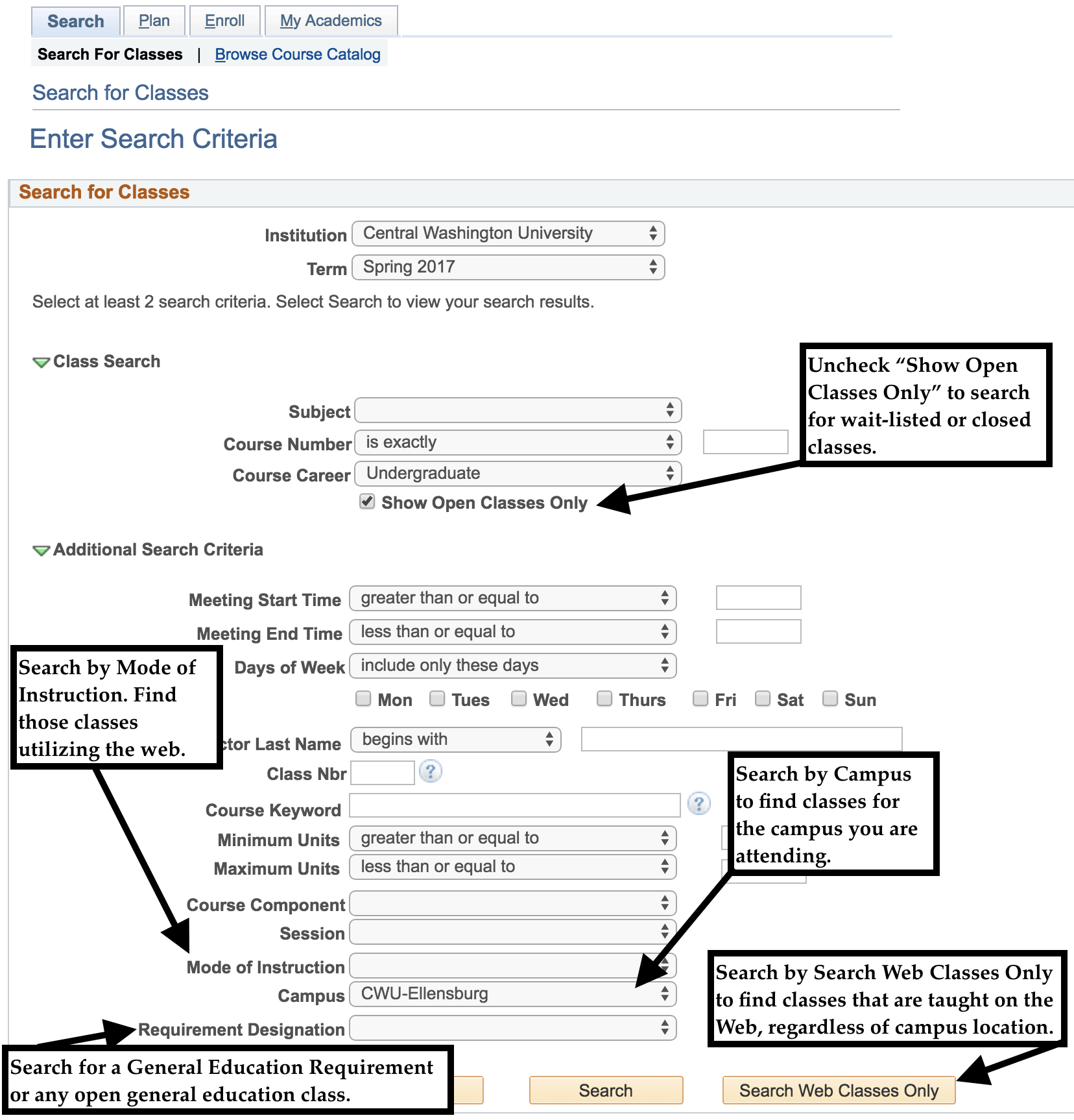 MyCWU Student Center Central Washington University Modern Campus